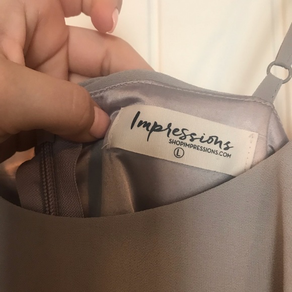 Shining heart maxi dress in grey - Picture 6 of 6